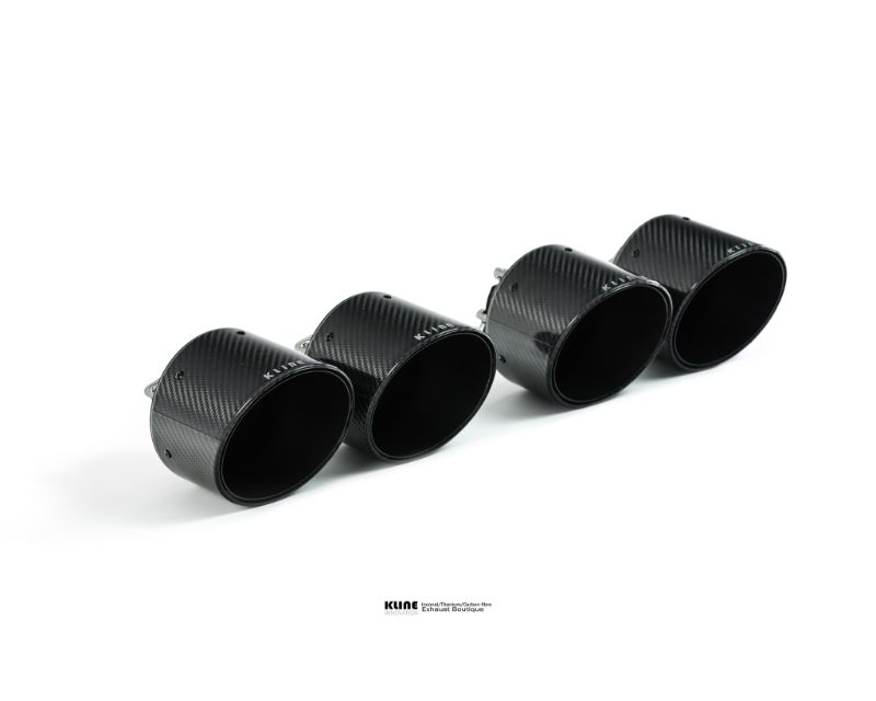 Kline Innovation Carbon Fiber 127mm Quad Tips Nissan GTR