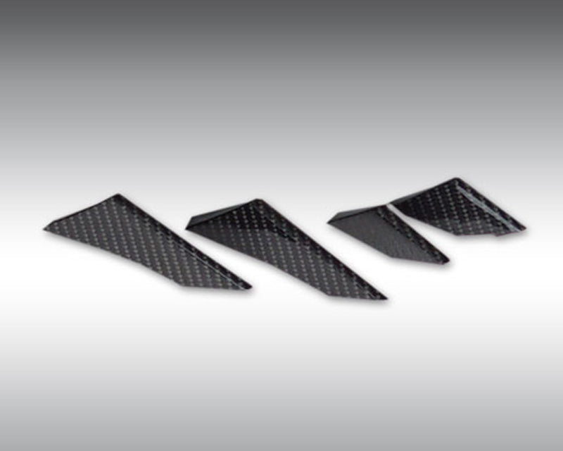 Novitec Visible Carbon Fiber Rear Bumper Diffusor Bars