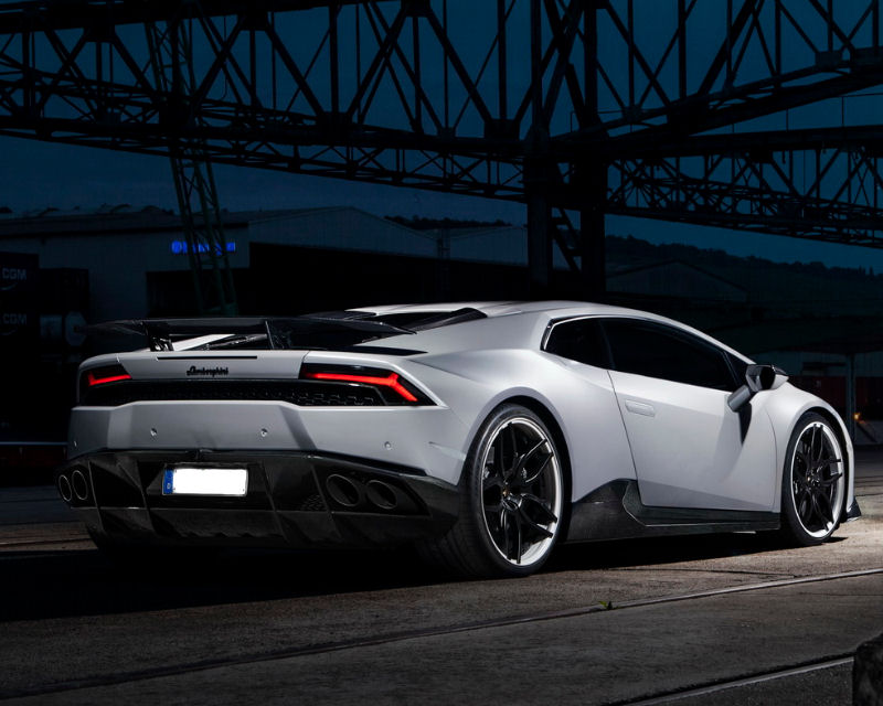 Novitec Visible Carbon Rear Lip Spoiler Lamborghini Huracan