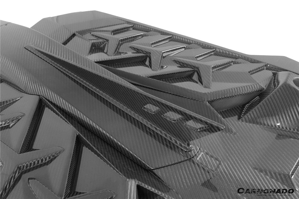 2011-2021 Lamborghini Aventador LP700 LP720 LP750 LP740 Coupe CA Style Carbon Fiber Engine Hood And Wing