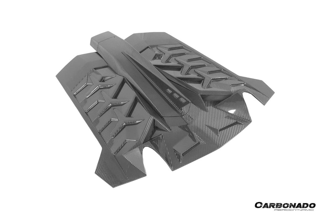 2011-2021 Lamborghini Aventador LP700 LP720 LP750 LP740 Coupe CA Style Carbon Fiber Engine Hood And Wing