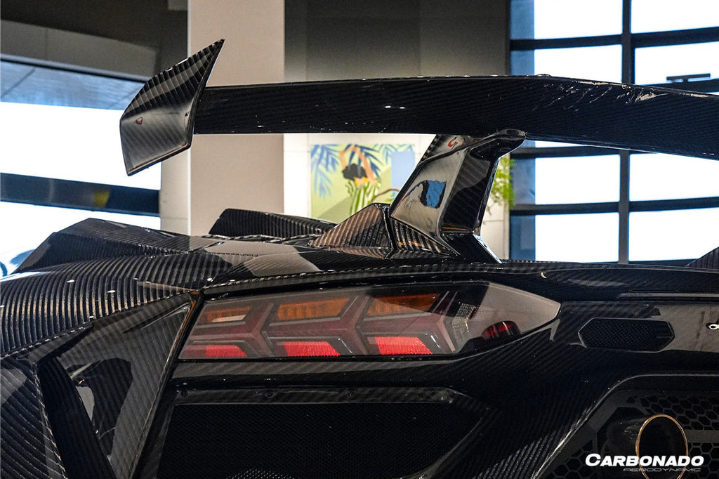 2011-2021 Lamborghini Aventador LP700 LP720 LP750 LP740 Coupe CA Style Carbon Fiber Engine Hood And Wing