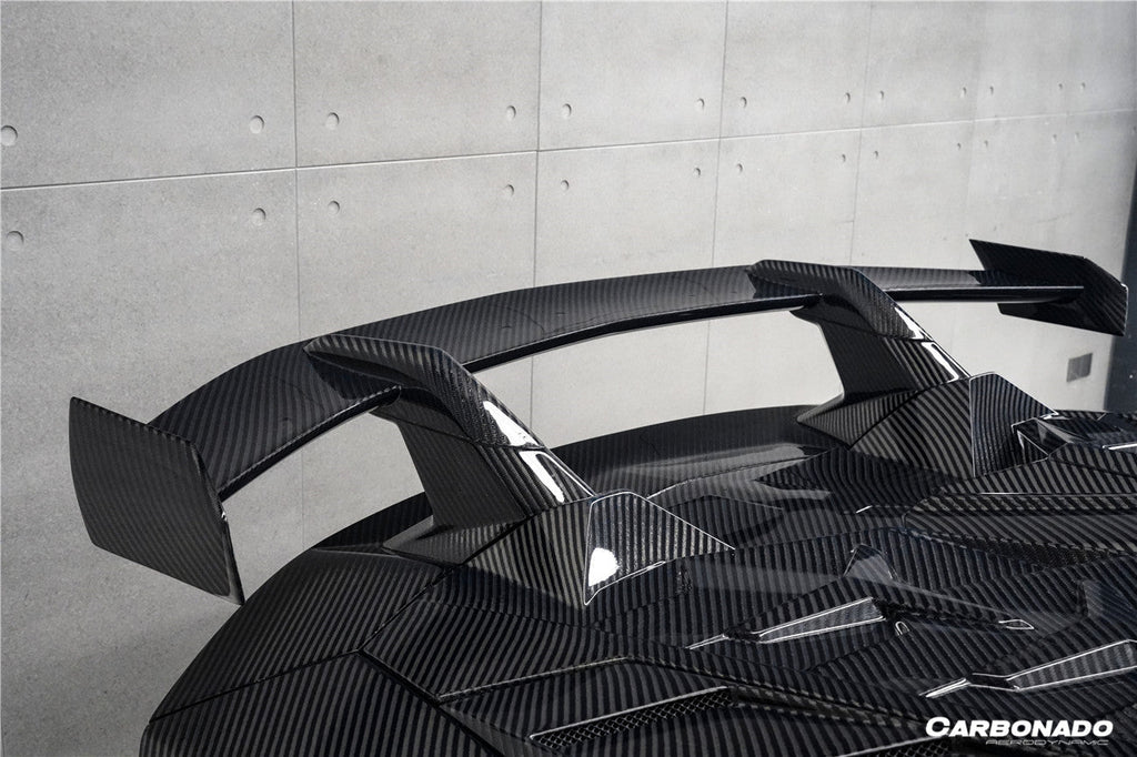 2011-2021 Lamborghini Aventador LP700 LP720 LP750 LP740 Coupe CA Style Carbon Fiber Engine Hood And Wing