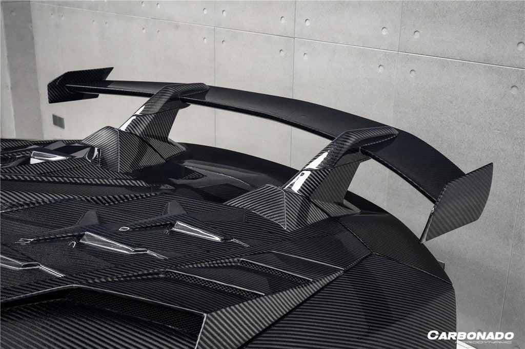 2011-2021 Lamborghini Aventador LP700 LP720 LP750 LP740 Coupe CA Style Carbon Fiber Engine Hood And Wing