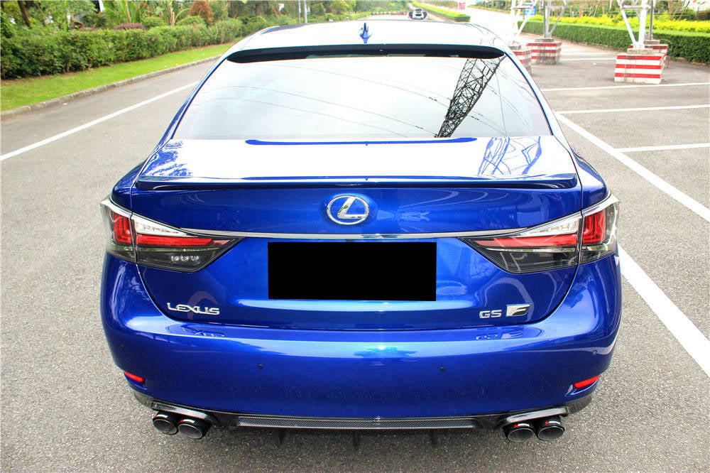 2015-2020 Lexus GS & GSF AM Style Carbon Fiber Rear Lip With exhaust tips - Carbonado