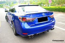 Load image into Gallery viewer, 2015-2020 Lexus GS &amp; GSF AM Style Carbon Fiber Roof Spoiler - Carbonado