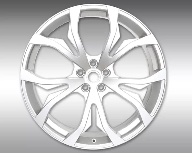 Novitec NM1 Front 22x9 Silver Wheel Maserati Ghibli Quattroporte 2013-2017