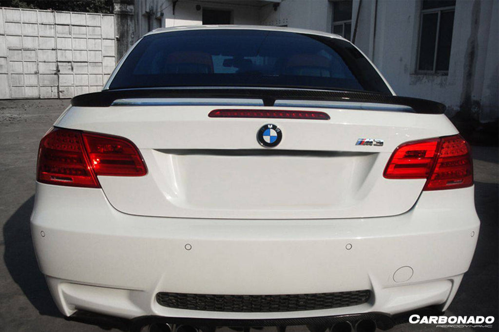 2008-2012 BMW 3 Series M3 E93 MP Style Carbon Fiber Trunk Spoiler - Carbonado Aero