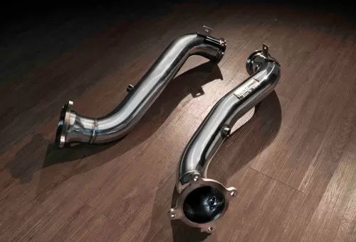 FI Exhaust Sport 200 Cell Downpipe With Heat Protector McLaren 720s 2017-2023