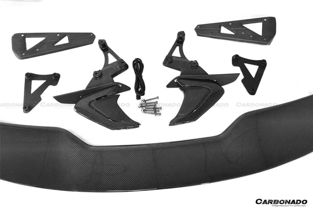 2015-2020 McLaren 540C 570S MS Style DRY Carbon Fiber Trunk Wing - Carbonado Aero