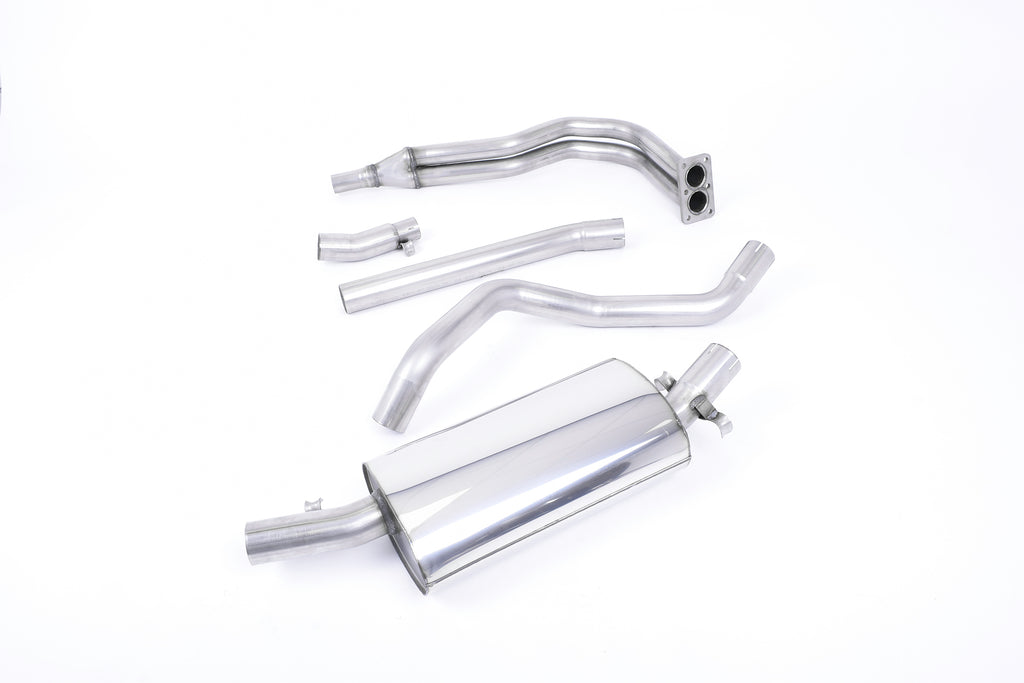 Milltek Non-Resonated Manifold-Back Exhaust for VW Golf GTI MK1 OE Cast Manifold, Polished Tips