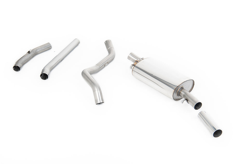 Milltek Non-Resonated Manifold-Back Exhaust for VW Golf GTI MK1 Aftermarket Manifold, Polished Tips