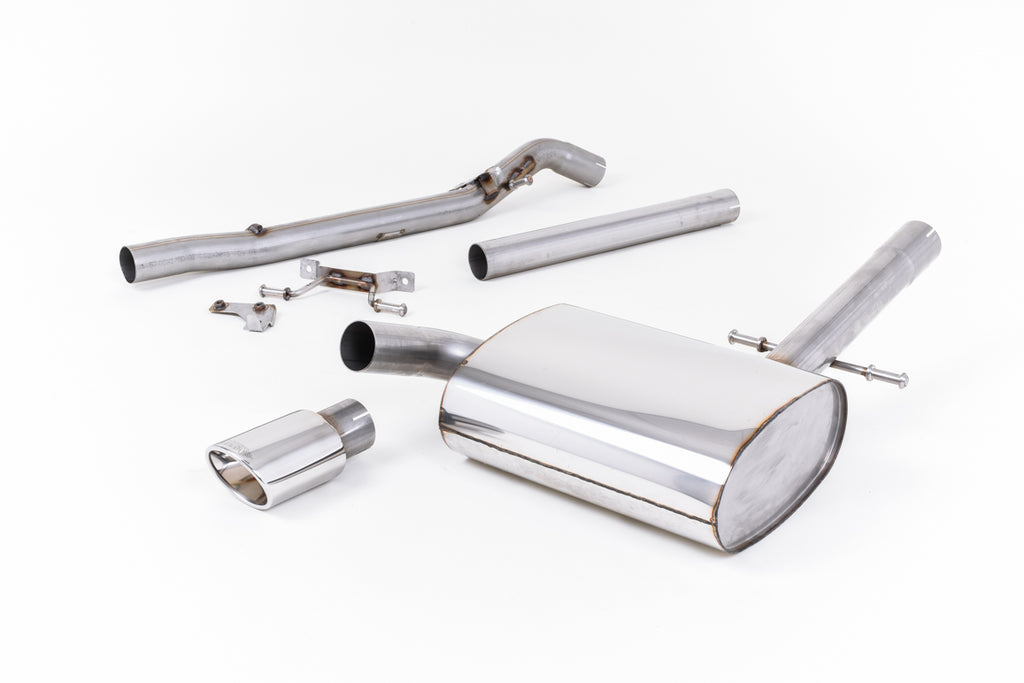 Milltek Non-Resonated Cat-Back Exhaust for VW Corrado VR6, Polished Oval Tips