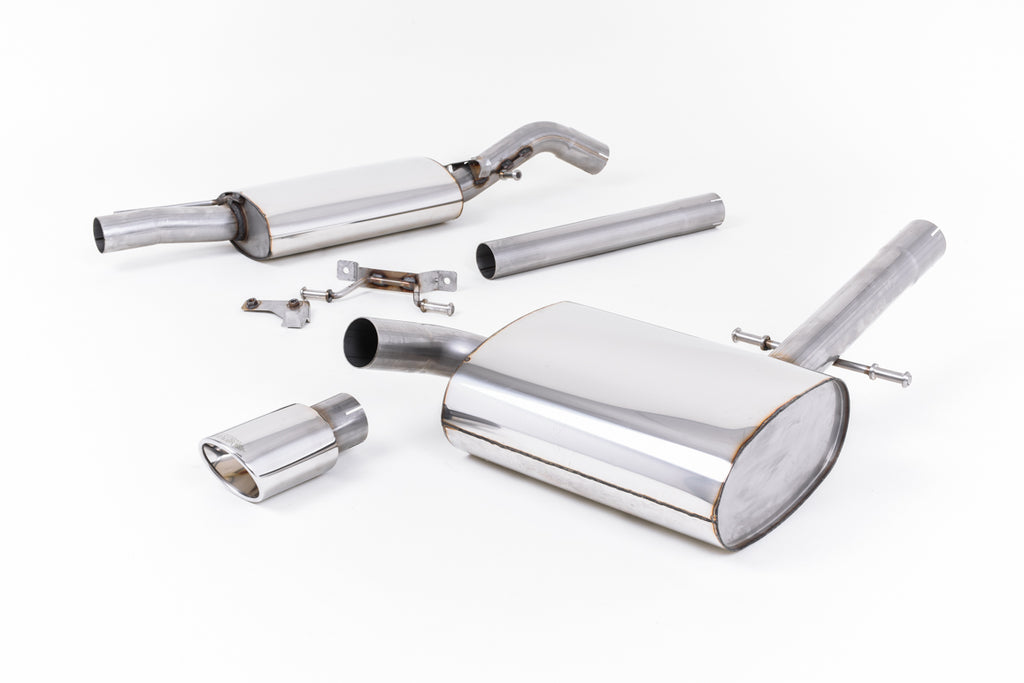 Milltek Resonated Cat-Back Exhaust for VW Corrado G60, Polished Oval Tips