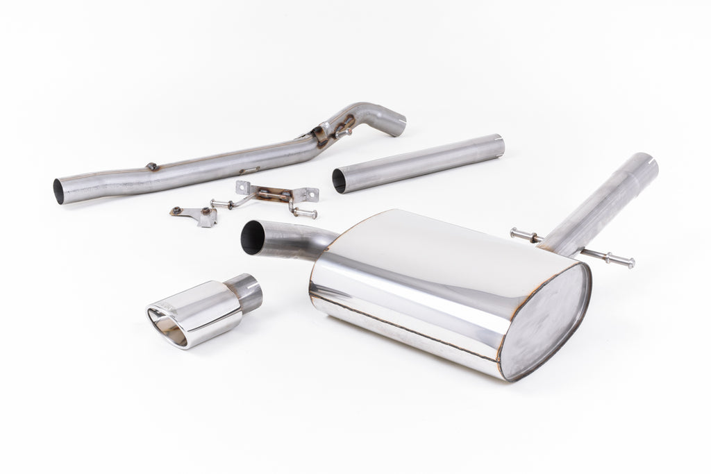 Milltek Non-Resonated Cat-Back Exhaust for VW Corrado G60, Polished Oval Tips