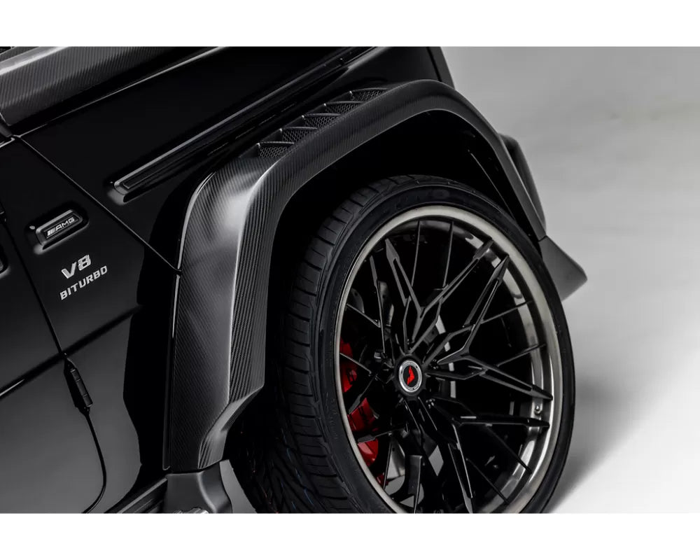Vorsteiner Glossy Carbon Fiber PP 2x2 4 Fenders Mercedes Benz G63 AMG 2018+