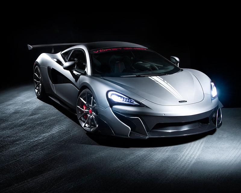 Vorsteiner 570-VX Aero Front Bumper w/ Front Splitter Carbon Fiber PP 2x2 Glossy Mclaren 570S 2016-2019