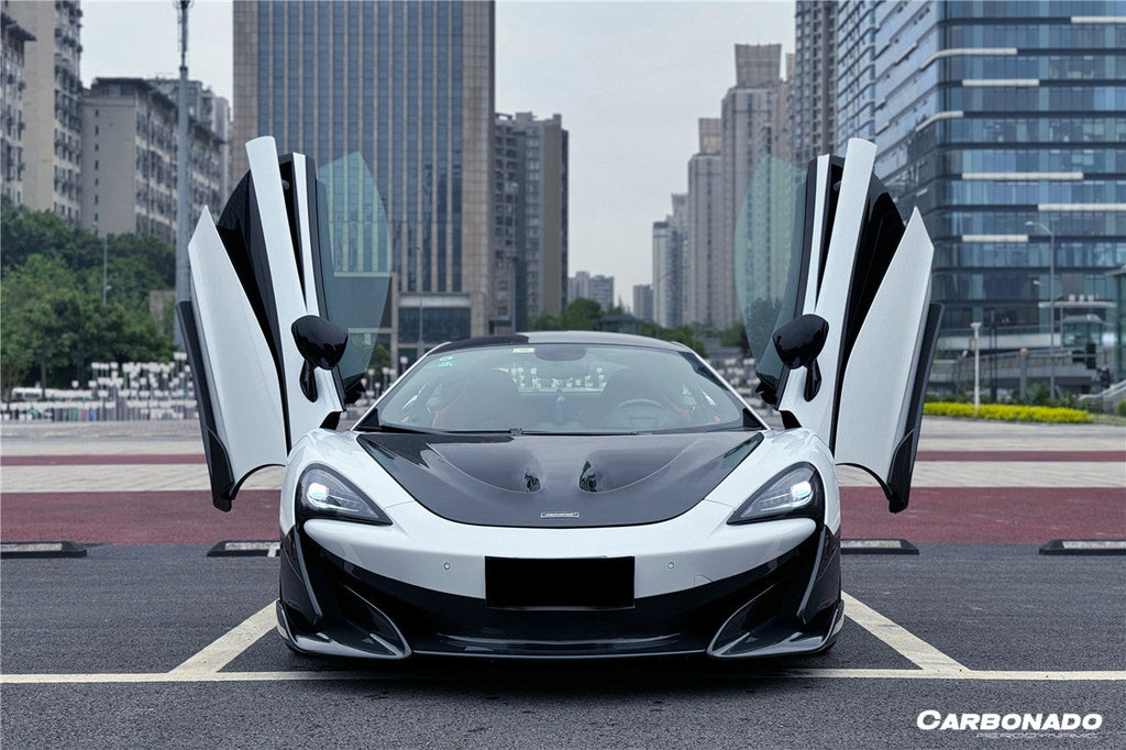 2015-2020 McLaren 540C 570S 600LT-Style Carbon Fiber Front Bumper Lip and Side Splitter