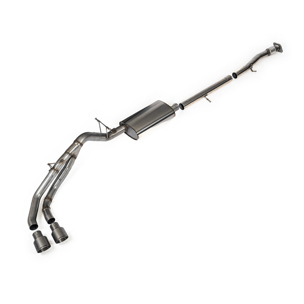 Milltek Non-Resonated Cat-Back Exhaust for Chevrolet Colorado & Canyon 2.7L Turbo, Brushed Titanium Tips
