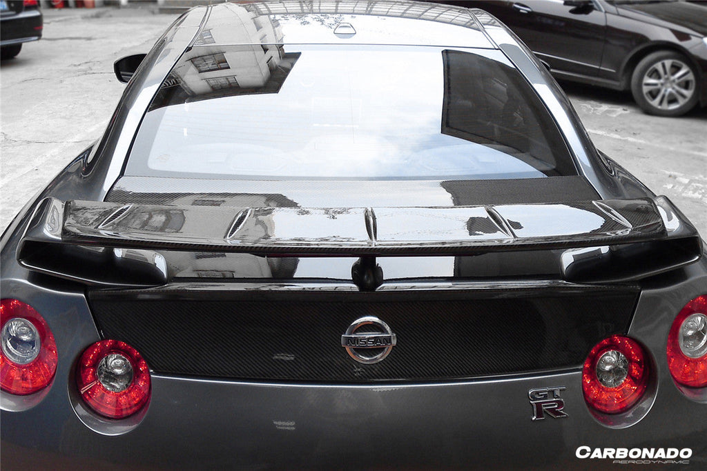 2008-2022 Nissan GTR R35 CBA    DBA   EBA BSE Style Carbon Fiber Trunk Spoiler Wing Ducktail Patch