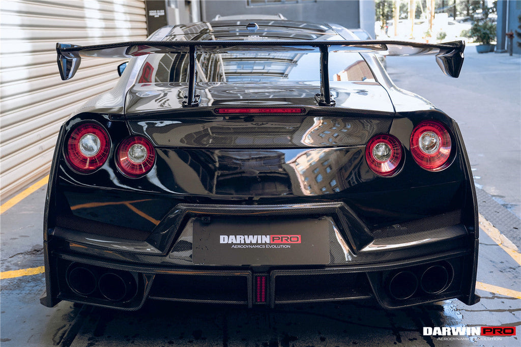 2008-2024 Nissan GTR R35 CBA DBA EBA 2024-Nismo Style Part Carbon Fiber Rear Bumper With Black Light