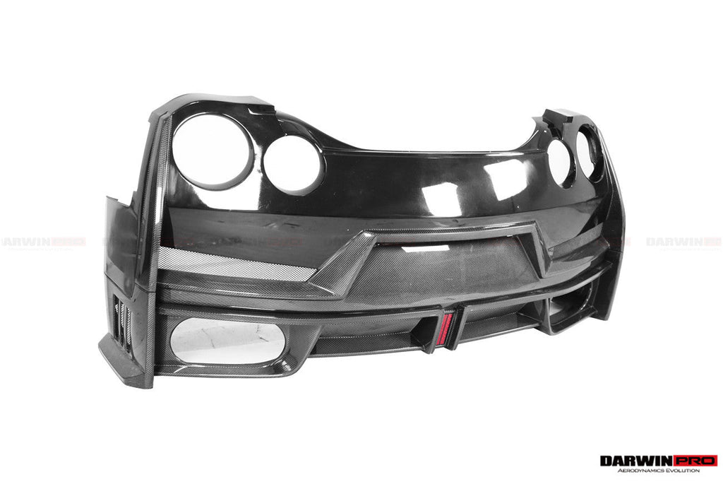 2008-2024 Nissan GTR R35 CBA DBA EBA 2024-Nismo Style Part Carbon Fiber Rear Bumper With Black Light