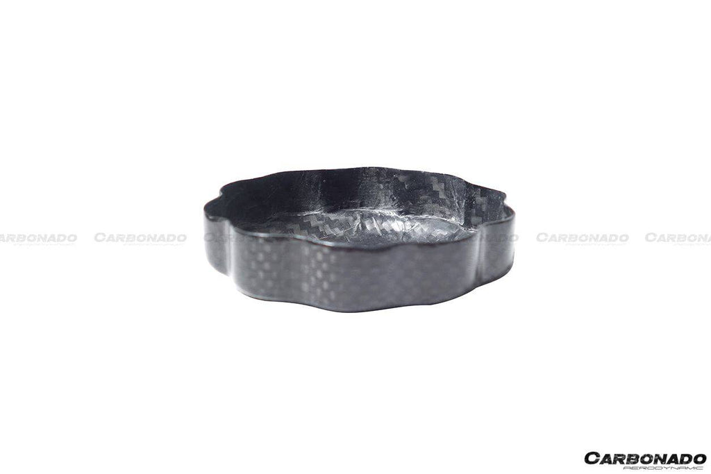 2010-2023 Ferrari (ALL MODELS) Dry Carbon Fiber Oil Cap Cover - Carbonado Aero
