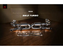 Load image into Gallery viewer, FI Exhaust Cat Pipe for OEM Exhaust and Tips Porsche 991.1 | 991.2 Turbo | OEM Tips Compatible Version 2013-2019