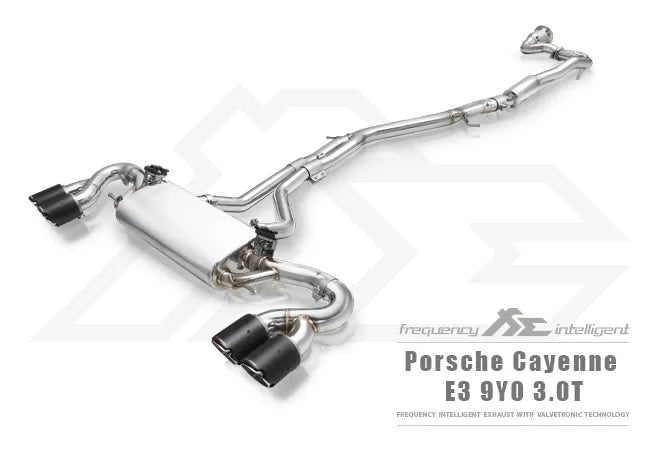 FI Exhaust Valvetronic Muffler Kit w/ OBD2/Mobile APP Remote Porsche 9Y0 Cayenne 3.0T 2018-2019
