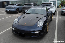 Load image into Gallery viewer, 2005-2012 Porsche Carrera 911    997 Turbo    Cayman    Boxster 987 GT2RS Style Carbon Fiber Hood