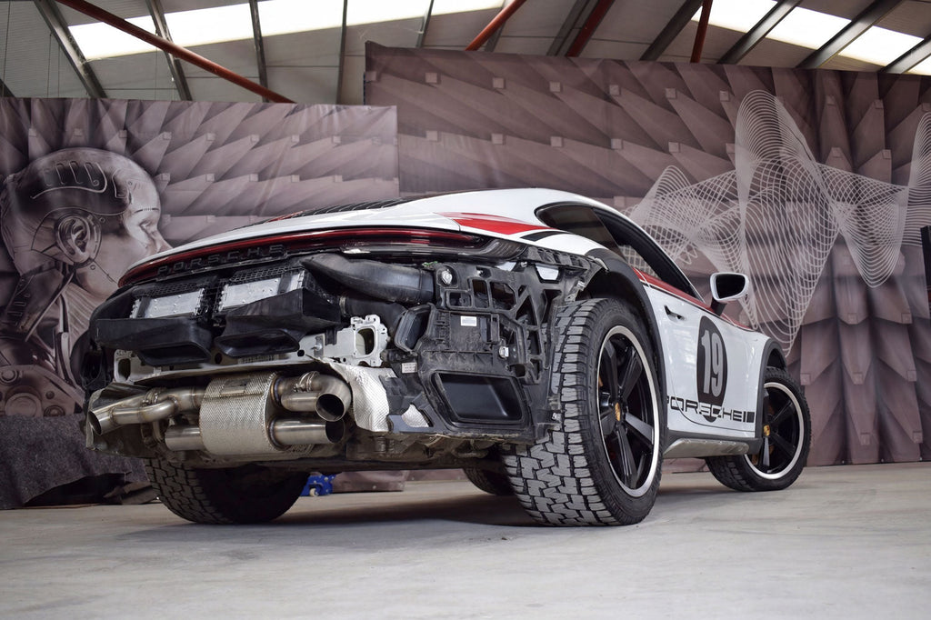 QuickSilver Porsche 911 992 Dakar Titan Sport Exhaust with Sound Architect (2023-24 on)