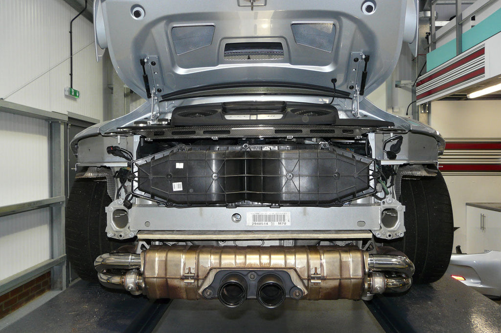 QuickSilver Porsche 911 GT3 and RS (991 Gen 1 and 2) Sport Side Muffler Deletes with Sound Architect 2014+
