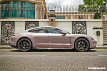 Load image into Gallery viewer, 2019-2023 Porsche Taycan 4/4S/GTS/TURBO OD Style DRY Carbon Fiber Side Skirts - Carbonado Aero