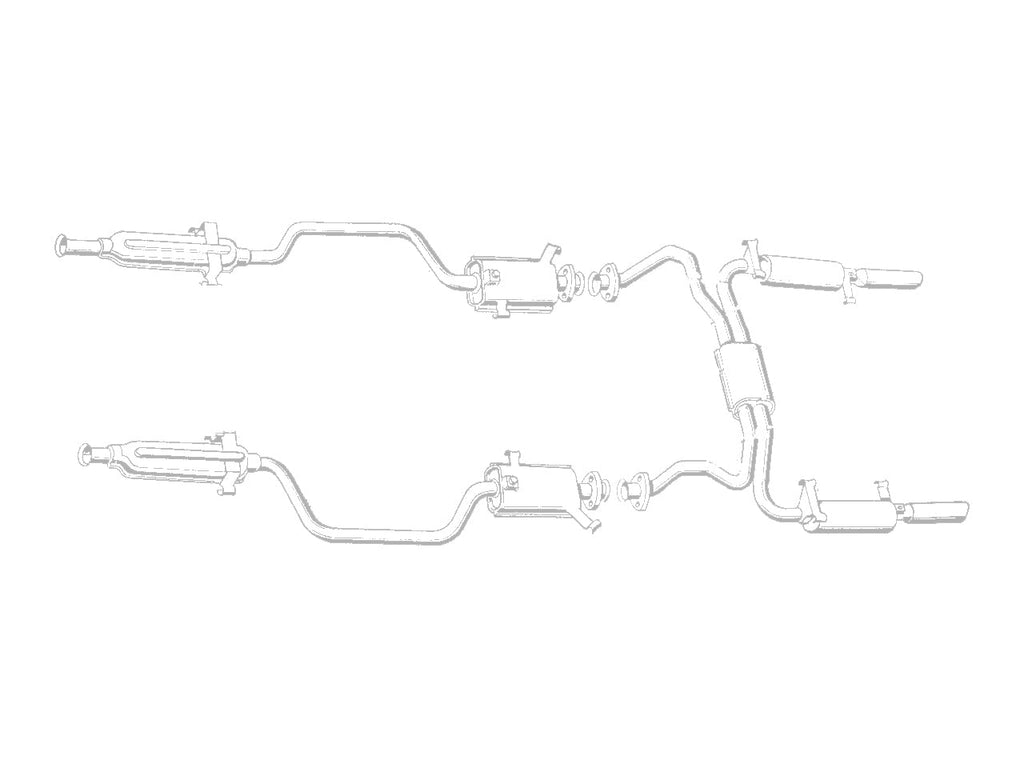 QuickSilver Maserati Kyalami Stainless Steel Exhaust 1975-1983