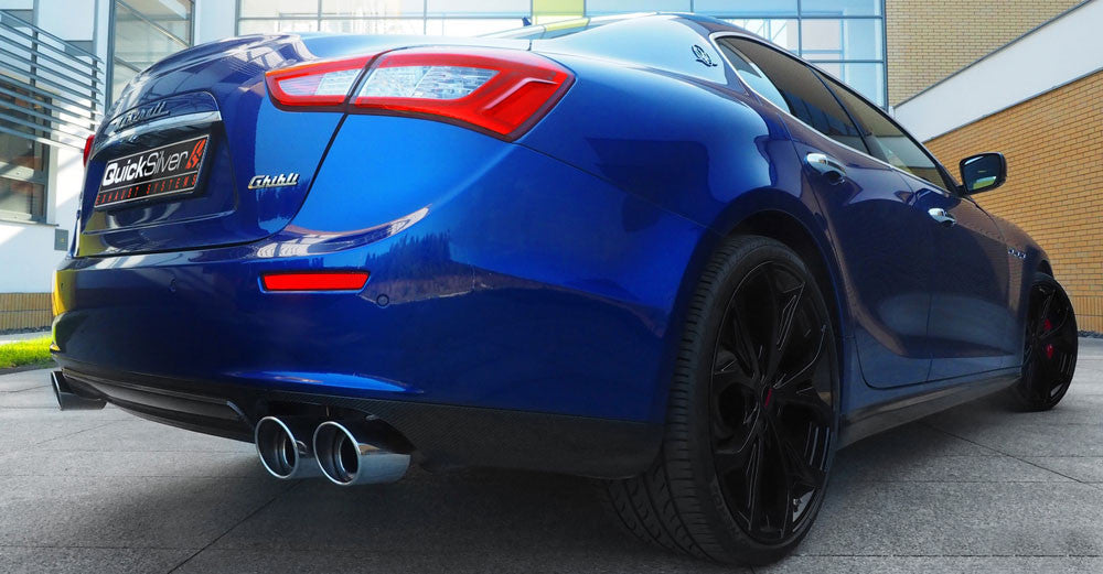 QuickSilver Maserati Ghibli inc. S, Q4 Petrol Sport Exhaust with Sound Architect 2014+