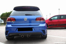 Load image into Gallery viewer, 2010-2013 Volkswagen Golf 6 R20 GTI Rz Style Rear Bmper (Mid Exhaust) - Carbonado