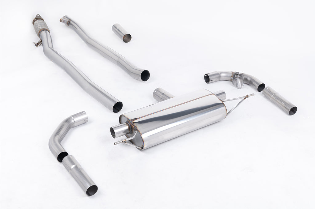 Milltek Valved Resonated Cat-Back Exhaust for Mercedes A35 AMG, OE Tips