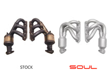 Load image into Gallery viewer, Soul Performance Porsche 987.1 Cayman / Boxster Long Tube Street Headers (w/ high flow catalytic converters)