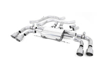 Load image into Gallery viewer, Milltek Valved Front Pipe-Back Exhaust for Alfa Romeo Giulia 2.9 V6 Quadrifoglio, Brushed Titanium Tips