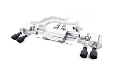 Load image into Gallery viewer, Milltek Valved Front Pipe-Back Exhaust for Alfa Romeo Giulia 2.9 V6 Quadrifoglio, Cerakote Black Tips