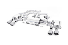 Load image into Gallery viewer, Milltek Valved Front Pipe-Back System for Alfa Romeo Giulia 2.9 V6 Quadrifoglio, Brushed Titanium Tips