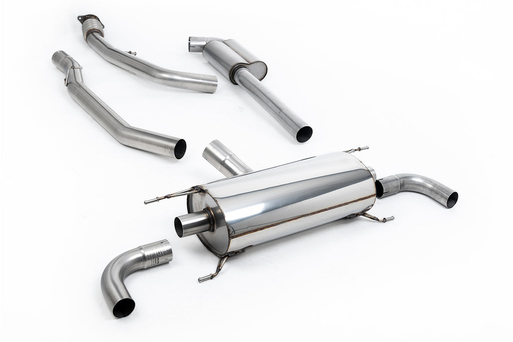 Milltek Non-Resonated Cat-Back Exhaust for Alfa Romeo Giulia 2.0T, OE Tips (SSXAR19)