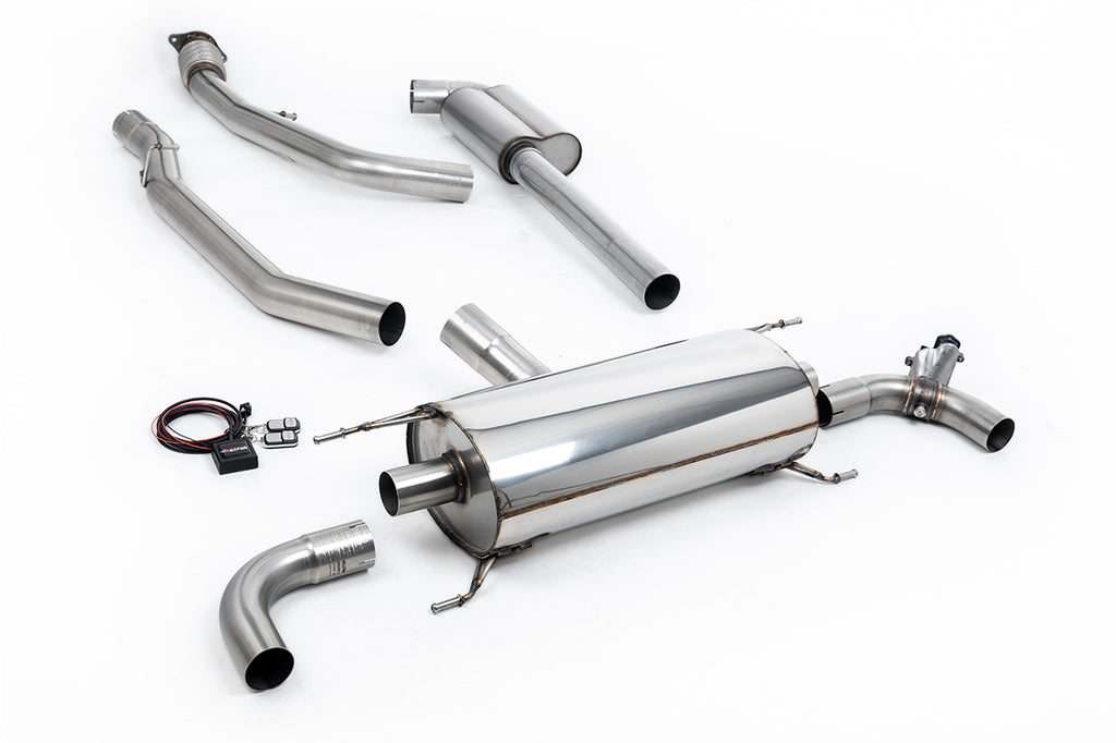 Milltek Valved Cat-Back Exhaust for Alfa Romeo Giulia 2.0T, OE Tips