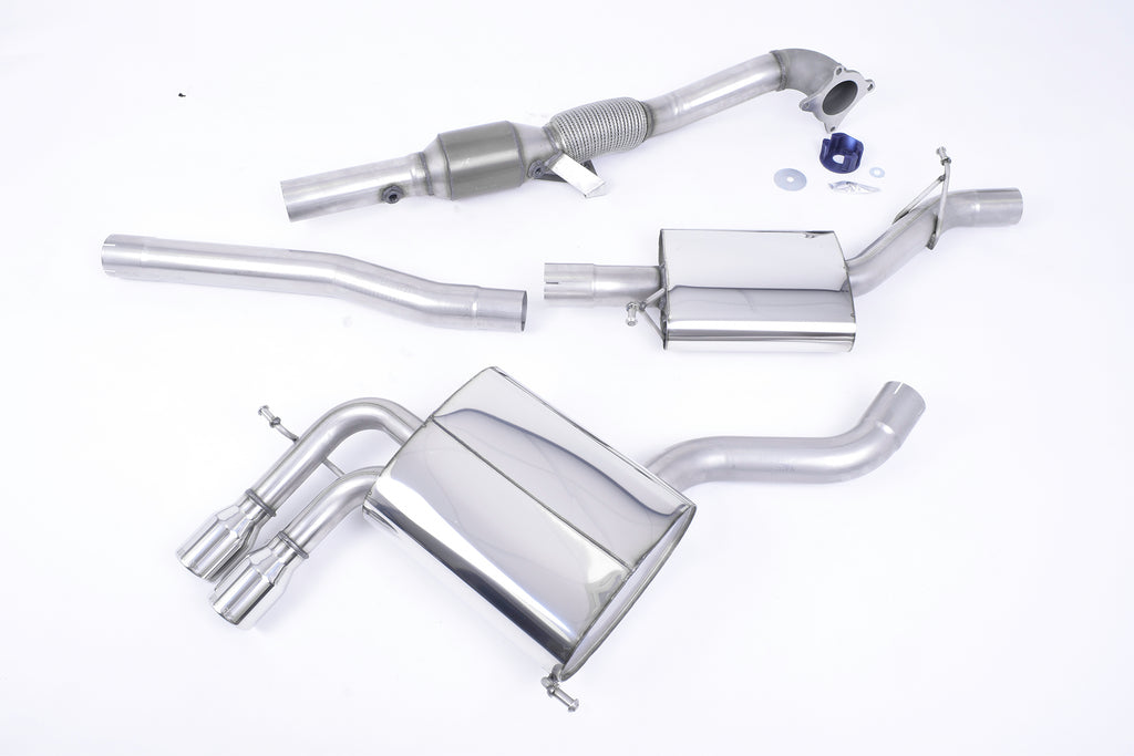 Milltek Resonated Turbo-Back Exhaust for Audi A3 2.0T FSI quattro 5 door SportBack