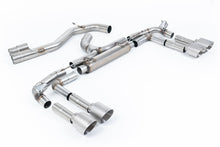 Load image into Gallery viewer, Milltek 80mm Non-Resonated Race Cat-Back Exhaust for Audi S3 8Y, Brushed Titanium Tips