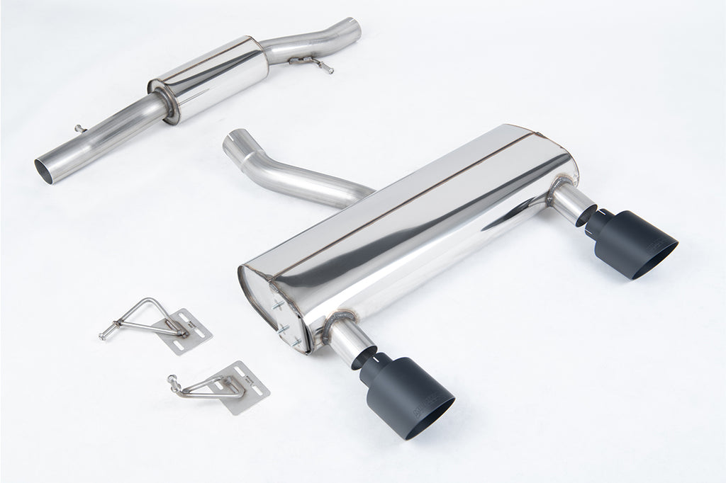 Milltek Resonated Cat-Back Exhaust for Audi TT MK1, Cerakote Black Tips
