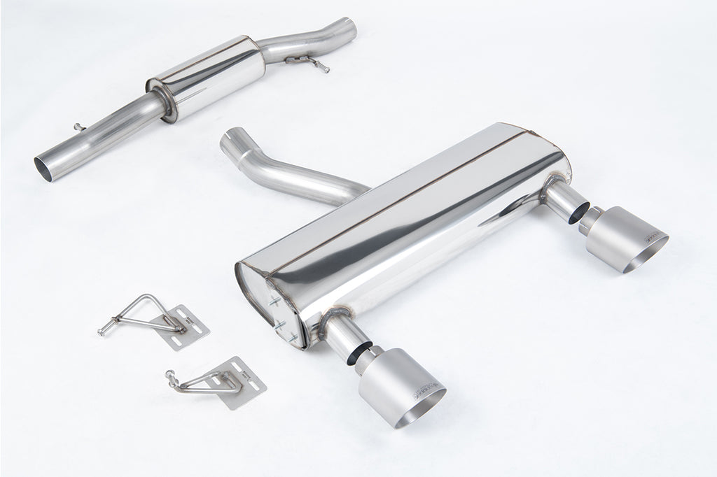 Milltek Resonated Cat-Back Exhaust for Audi TT MK1 V6, Brushed Titanium Tips