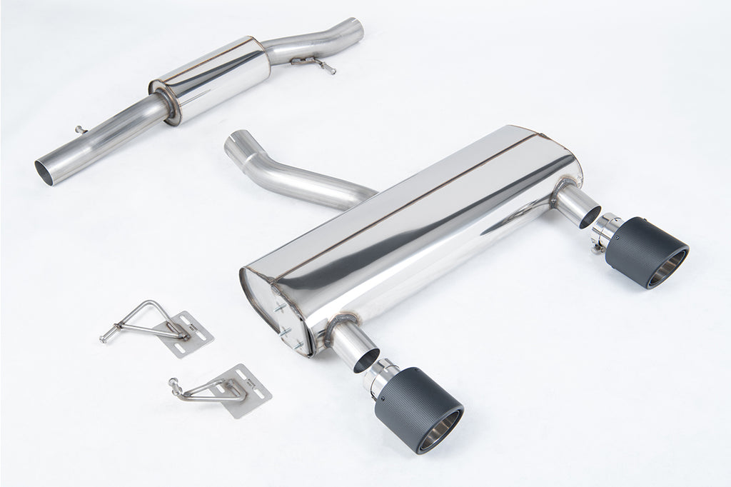 Milltek Resonated Cat-Back Exhaust for Audi MK1 TT, Carbon Fibre Tips