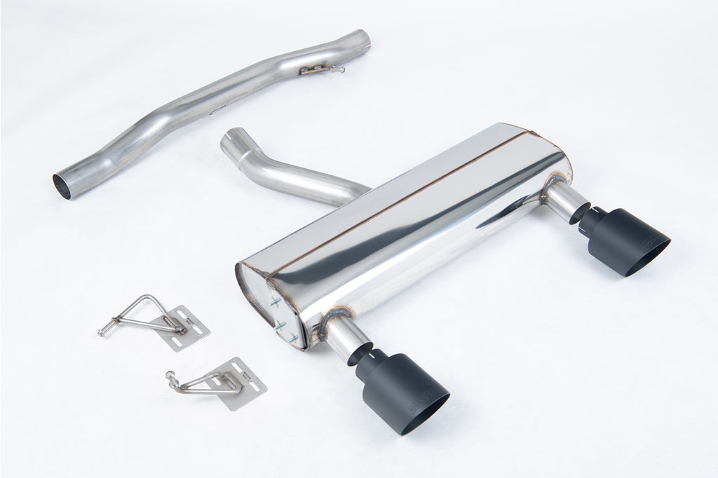 Milltek Non-Resonated Cat-Back Exhaust for Audi TT MK1, Cerakote Black Tips