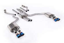 Load image into Gallery viewer, Milltek Resonated Cat-Back Exhaust for Audi C7.5 A6 3.0 TFSI, Burnt/Blue Titanium Tips